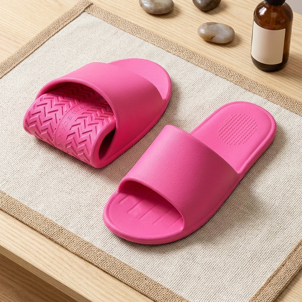 Foldable Disposable Travel Slippers Non Slip For Beach Hotel Shower